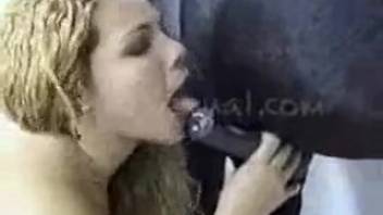 Wavy-haired blonde receives steamy equine erection live on webcam