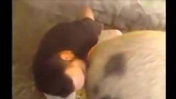 Horny man wants to deep fuck his pig in the ass
