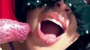 Compilation of the hottest zoophilic oral in HD