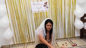 Steamy woman in alluring veil savoring rough intercourse with a canine